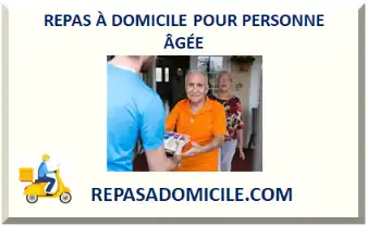 REPAS À DOMICILE POUR PERSONNE ÂGÉE